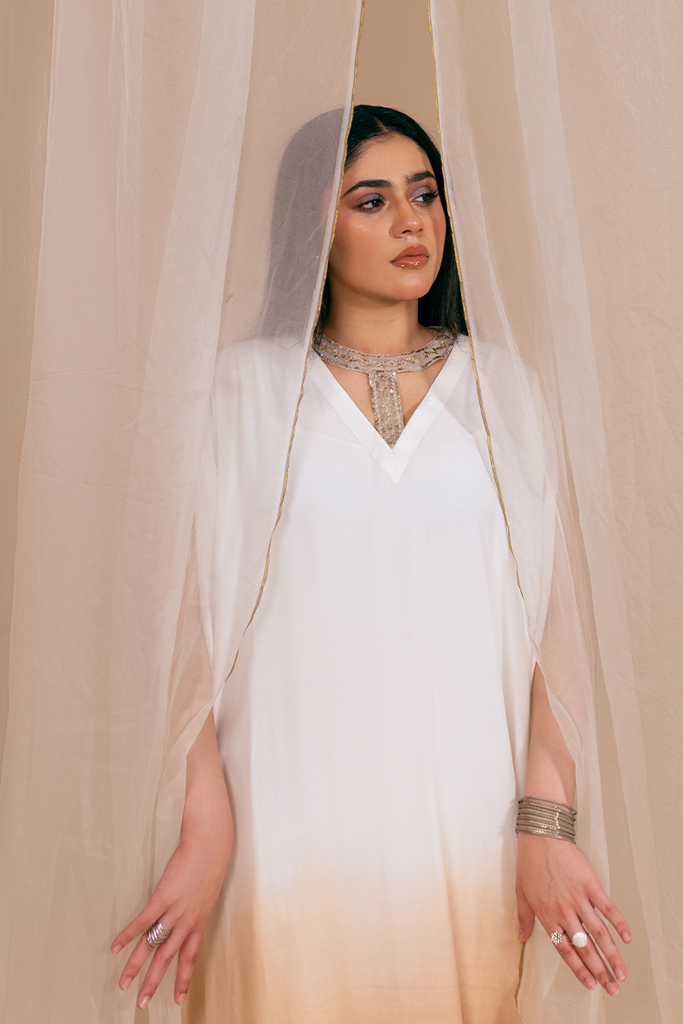 Fozia Khalid - Kaftaan Casual Pret Collection - Ombre Whisper