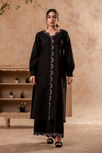 Load image into Gallery viewer, Fozia Khalid - FK Basics Collection - Midnight Black Tunic