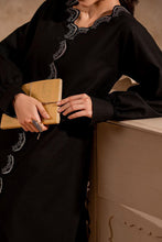 Load image into Gallery viewer, Fozia Khalid - FK Basics Collection - Midnight Black Tunic