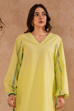 Load image into Gallery viewer, Fozia Khalid - FK Basics Collection - Lime Green Tunic