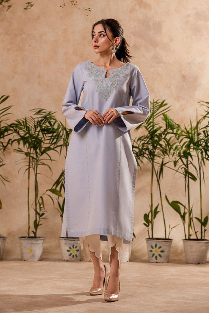 Fozia Khalid - FK Basics Collection - Lilac Hint Tunic