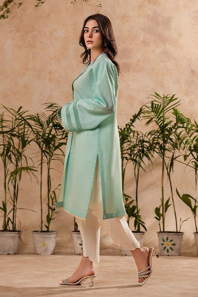 Fozia Khalid - FK Basics Collection - Aqua Mint Tunic