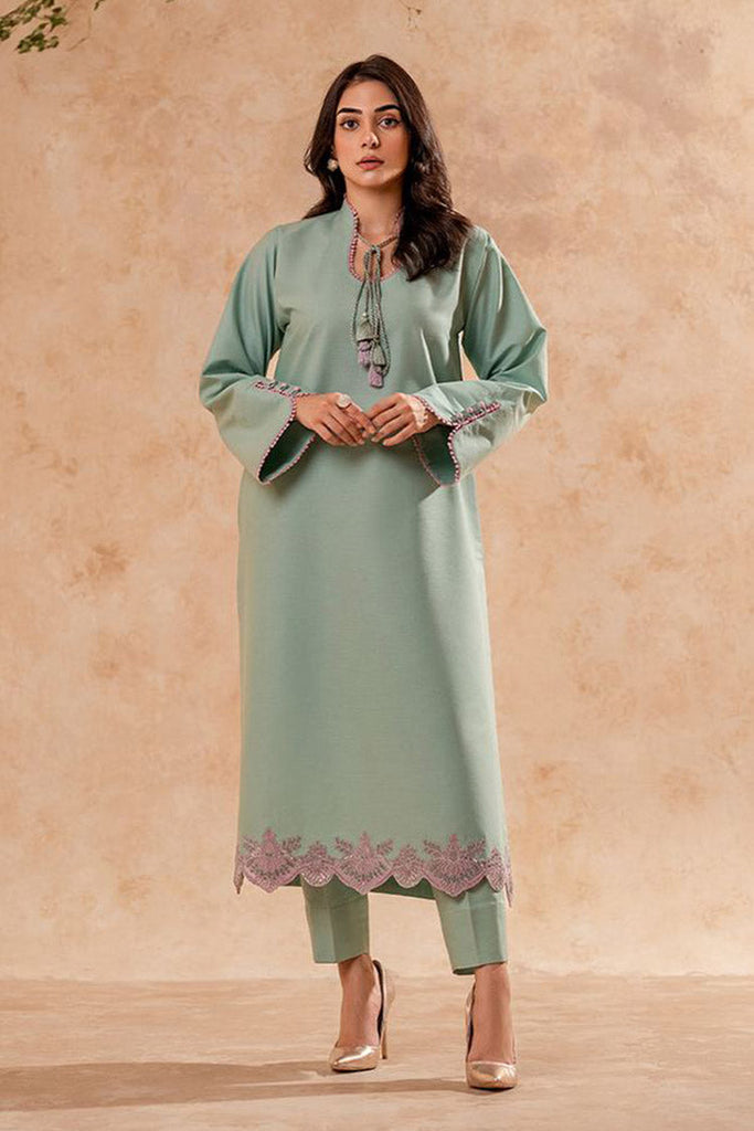 Fozia Khalid - FK Basics Collection - Pastel Turquoise Tunic