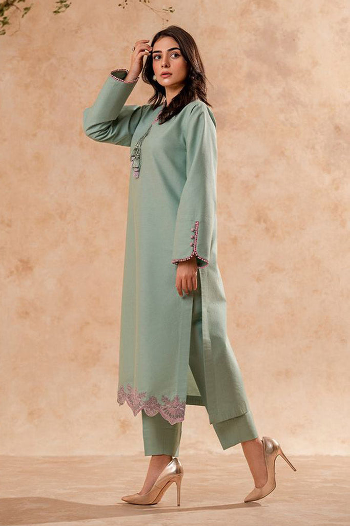 Fozia Khalid - FK Basics Collection - Pastel Turquoise Tunic