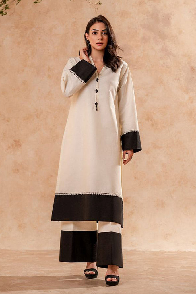 Fozia Khalid - FK Basics Collection - Monochrome Tunic