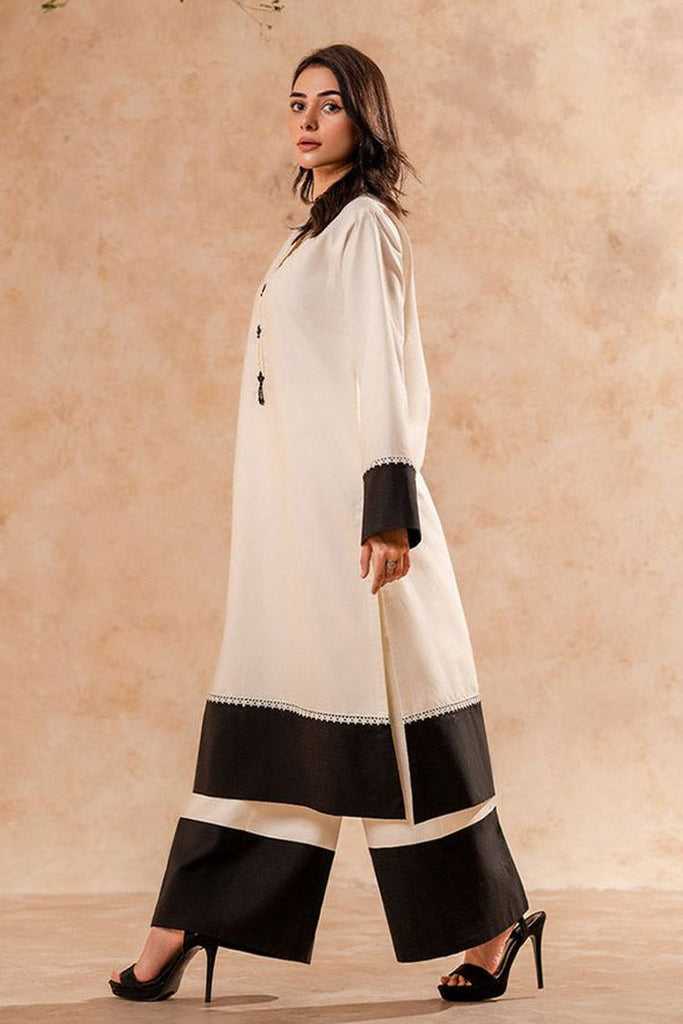 Fozia Khalid - FK Basics Collection - Monochrome Tunic