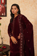 Load image into Gallery viewer, Fozia Khalid - Velvet Deck - Garnet