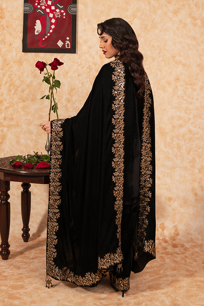 Velvet Deck Shawls - Ebony