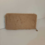 Fur design wallet - Beige - W11