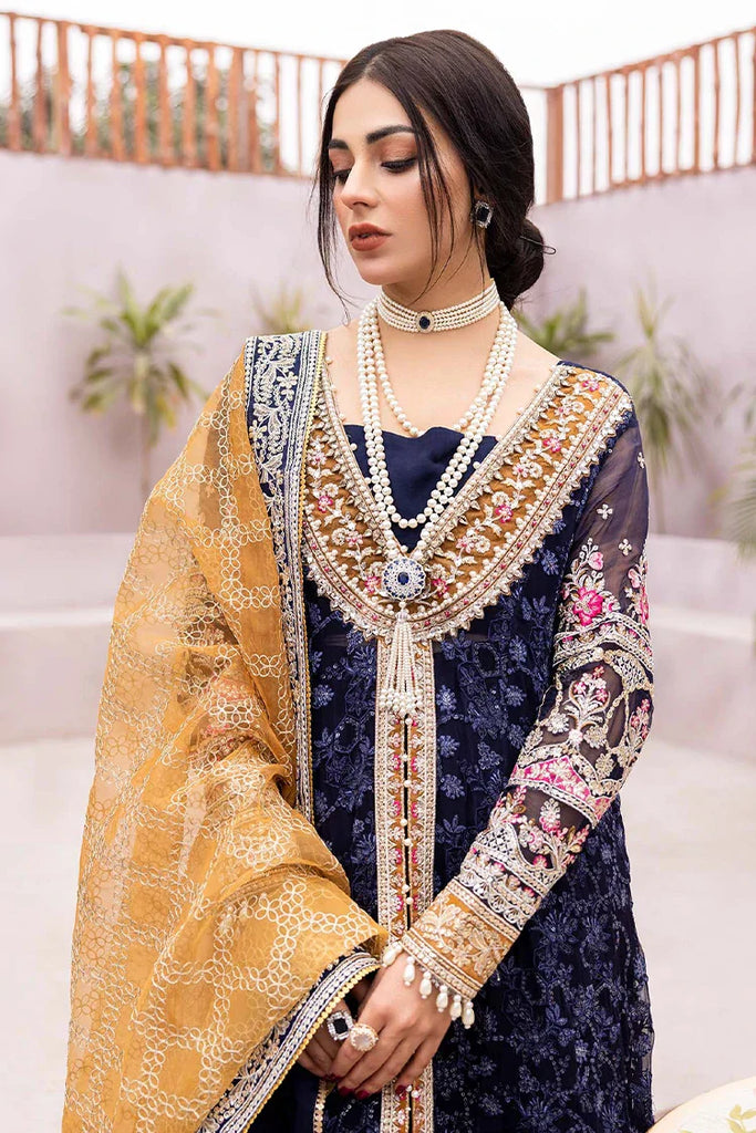 Adan's Libas - Gul-e-Ishtiaq Luxury Embroidered Chiffon - Shehnai