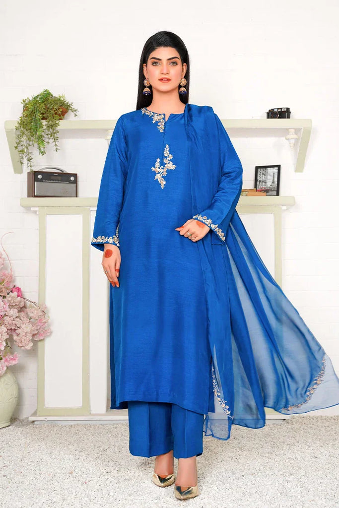 Hadia Batool - Celeste Pret Collection - Janet Blue