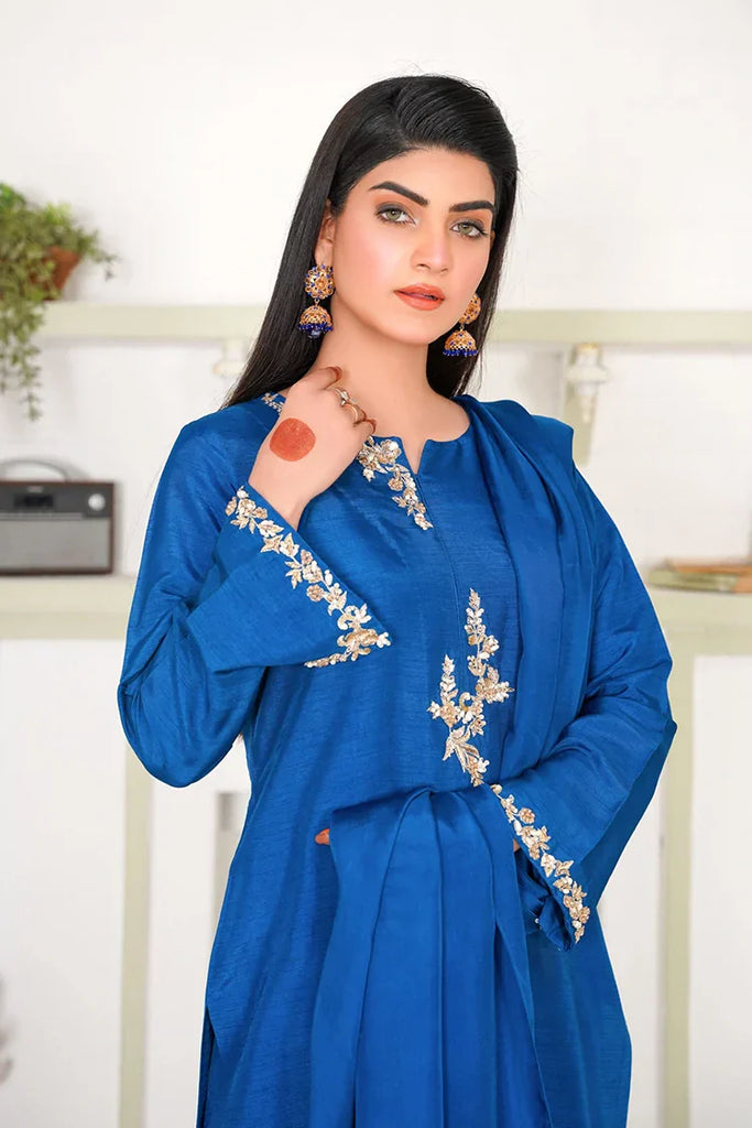 Hadia Batool - Celeste Pret Collection - Janet Blue