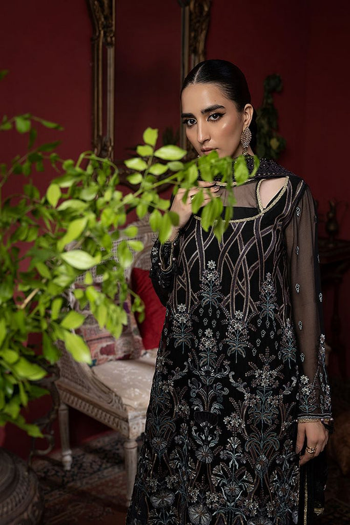 Humdum - Heer Embroidery Chiffon Collection-HR-01