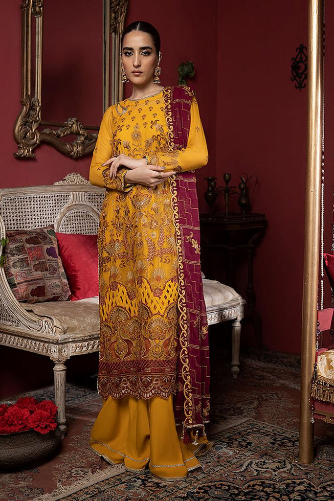 Humdum - Heer Embroidery Chiffon Collection-HR-02