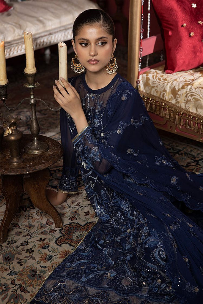 Humdum - Heer Embroidery Chiffon Collection-HR-04