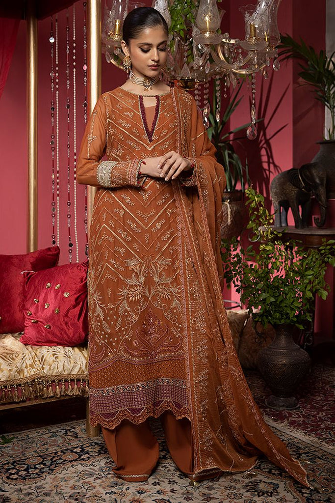 Humdum - Heer Embroidery Chiffon Collection-HR-05