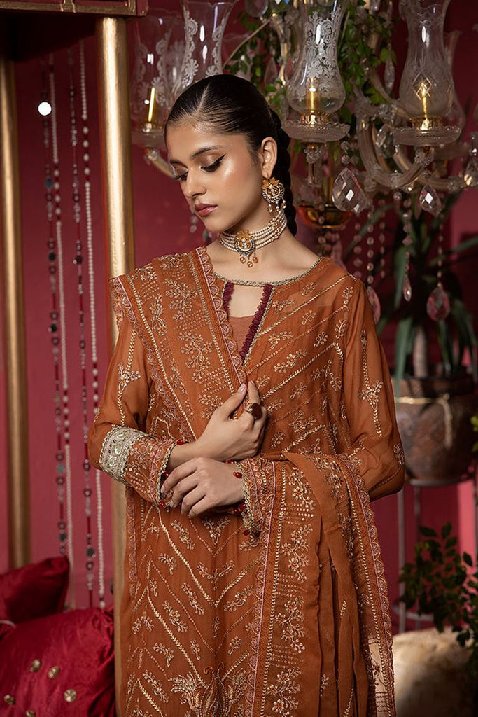 Humdum - Heer Embroidery Chiffon Collection-HR-05