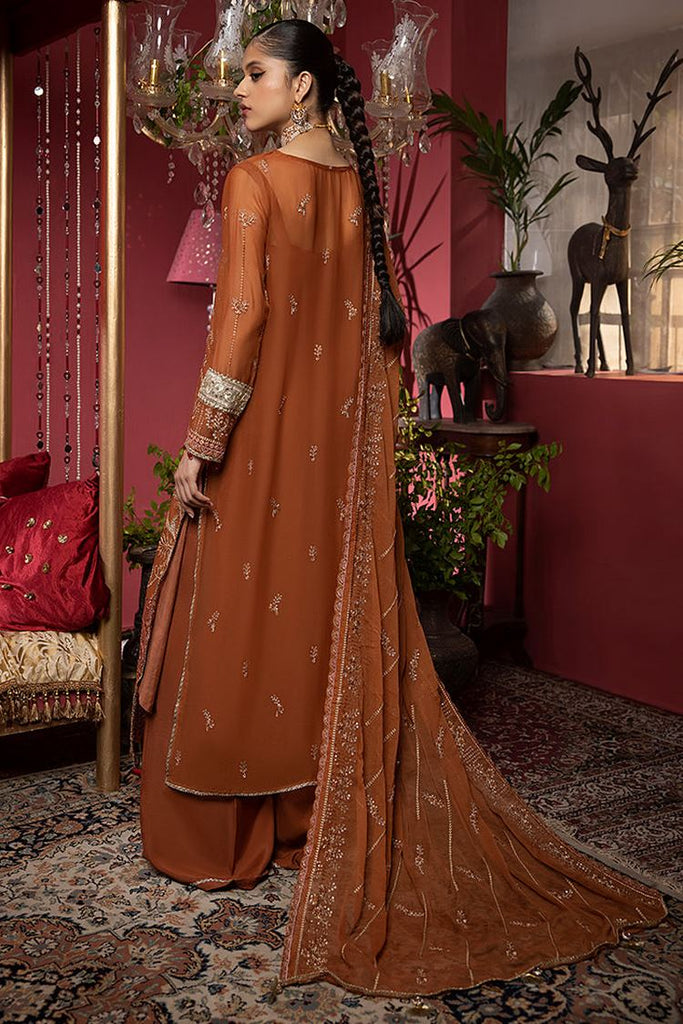 Humdum - Heer Embroidery Chiffon Collection-HR-05