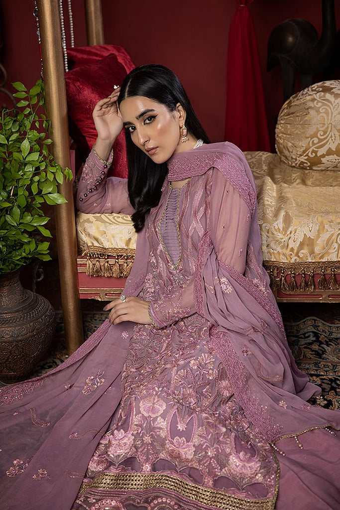 Humdum - Heer Embroidery Chiffon Collection-HR-10