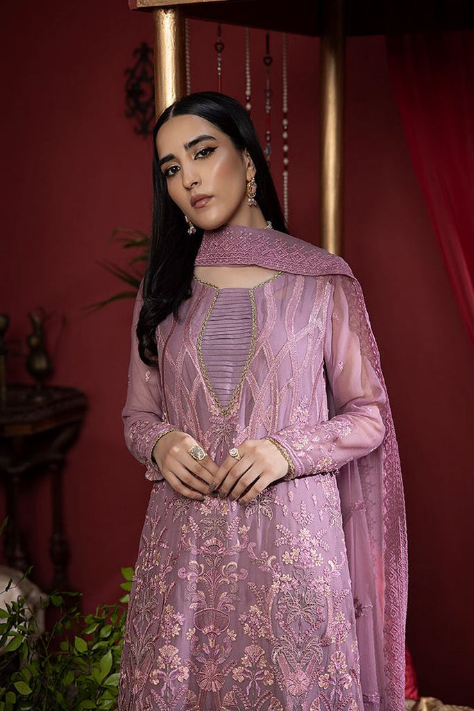 Humdum - Heer Embroidery Chiffon Collection-HR-10