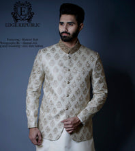 Load image into Gallery viewer, ER PC 2045 Gold Beige Hand Work Prince Coat