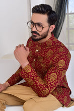 Load image into Gallery viewer, ER PC 2001 Maroon Copper Jaal Prince Coat