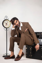 Load image into Gallery viewer, Oxford Lining Light Brown Suits For Men