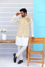 Load image into Gallery viewer, ER WC 1087 Beige Blended Waistcoat