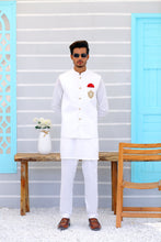 Load image into Gallery viewer, ER WC 1088 White Waistcoat Mens