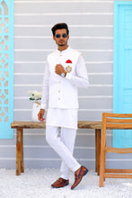 Load image into Gallery viewer, ER WC 1088 White Waistcoat Mens