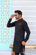 Load image into Gallery viewer, ER WC 1084 Black Stone Waistcoat