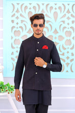 Load image into Gallery viewer, ER WC 1081 Black Waistcoat