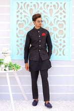 Load image into Gallery viewer, ER WC 1075 Gents Black Waistcoat