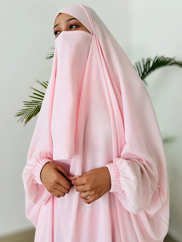 Alma Jilbab Set (Baby Pink - Color)