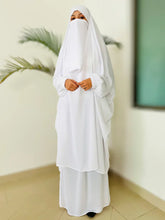 Load image into Gallery viewer, Alma Jilbab Set (White - Color)