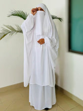 Load image into Gallery viewer, Alma Jilbab Set (White - Color)