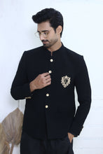 Load image into Gallery viewer, ER PC 3001 Jet Black Prince Coat For Men&#39;s