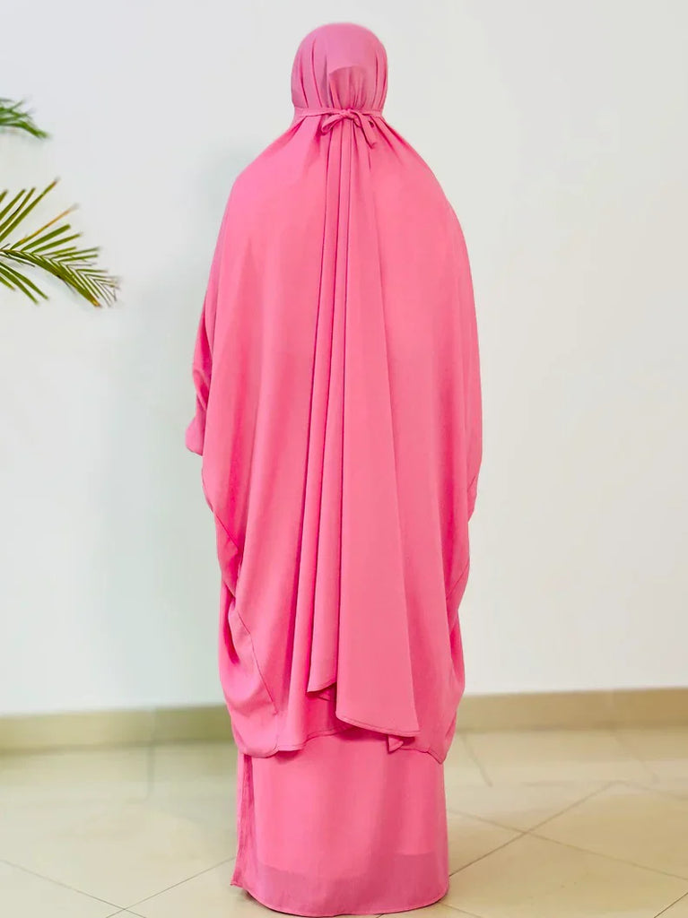 Alma Jilbab Set (Dark Pink - Color)