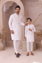 Load image into Gallery viewer, ER FS 8 Father And Son White Kurta