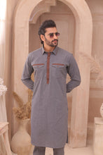 Load image into Gallery viewer, ER 691 Grey Men&#39;s Kurta Pajama