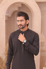 Load image into Gallery viewer, ER 706 Black Gents Pajama Kurta