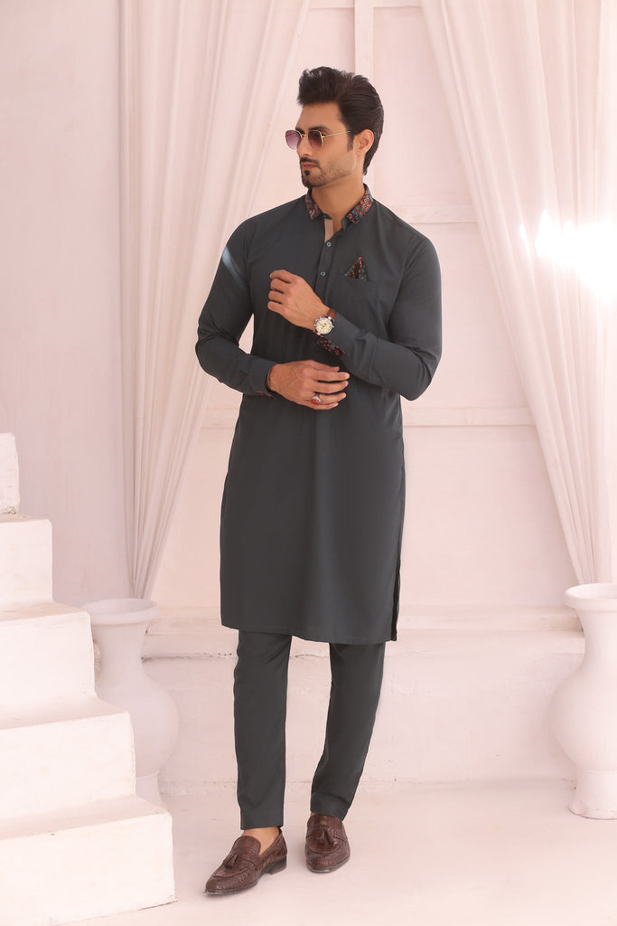 ER 690 Green Kurta Pajama For Men