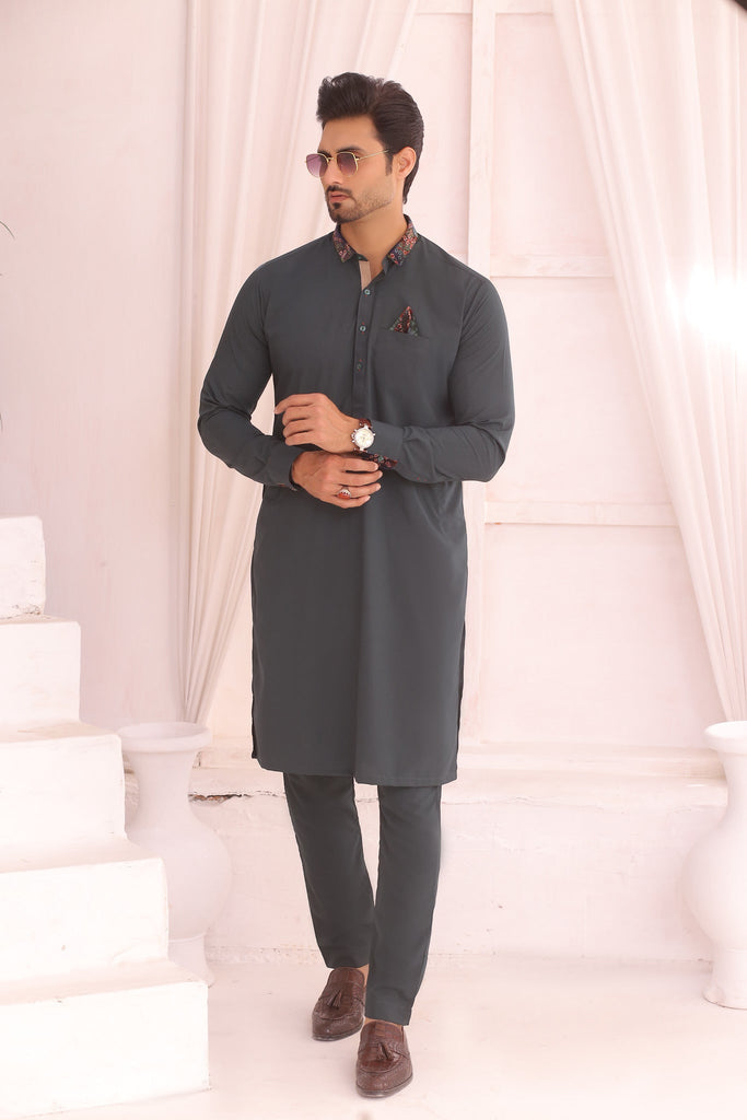 ER 690 Green Kurta Pajama For Men