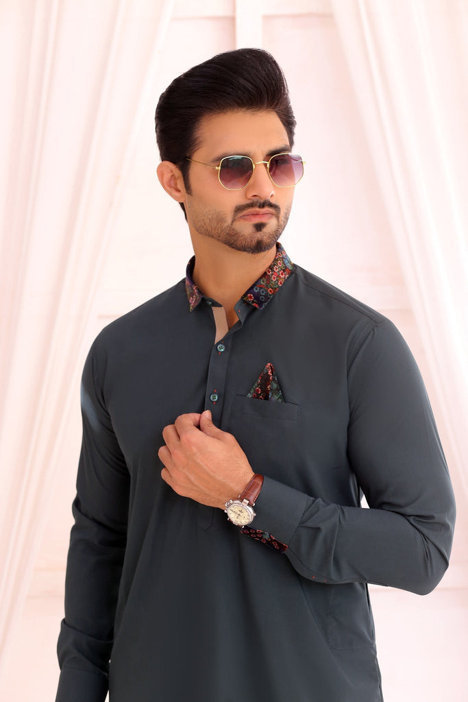 ER 690 Green Kurta Pajama For Men