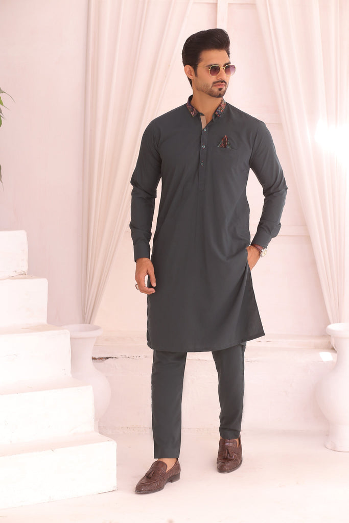 ER 690 Green Kurta Pajama For Men