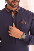 Load image into Gallery viewer, ER 689 Blue Kurta Pajama Man