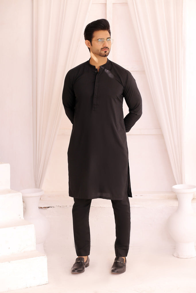 ER 694 Black Kurta Pajama