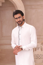 Load image into Gallery viewer, ER 698 White Shalwar Kameez For Man