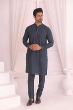 Load image into Gallery viewer, ER 705 Blue Kurta Pajama Mens Wear