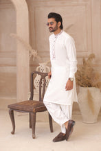 Load image into Gallery viewer, ER 702 White Shalwar Kameez For Mens